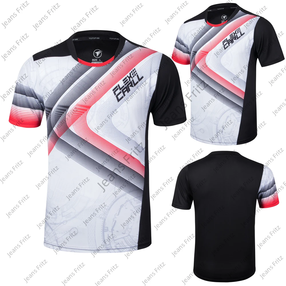 

New Men's Fashion Football Training Short Sleeve High Quality Shirt Quick Drying Breathable Style Clothing Jersey Soccer