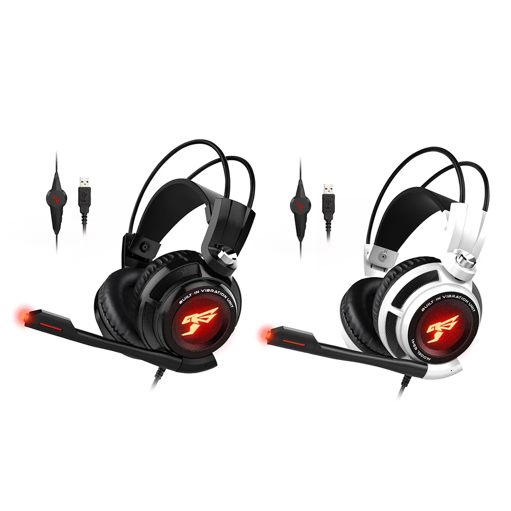 

Somic Wired Gaming Headset 7.1 Channel Professional Vibrating Earphone Game Playing Music Listening Headphone White