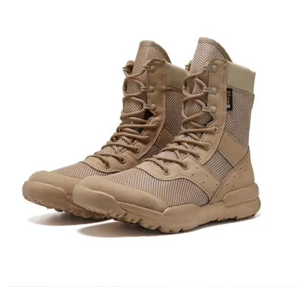 Men's Work Shoes SFB Light Men  Ankle   Boots Waterproof Lace Up Tactical Boot Fashion Mesh Motorcycle Boots