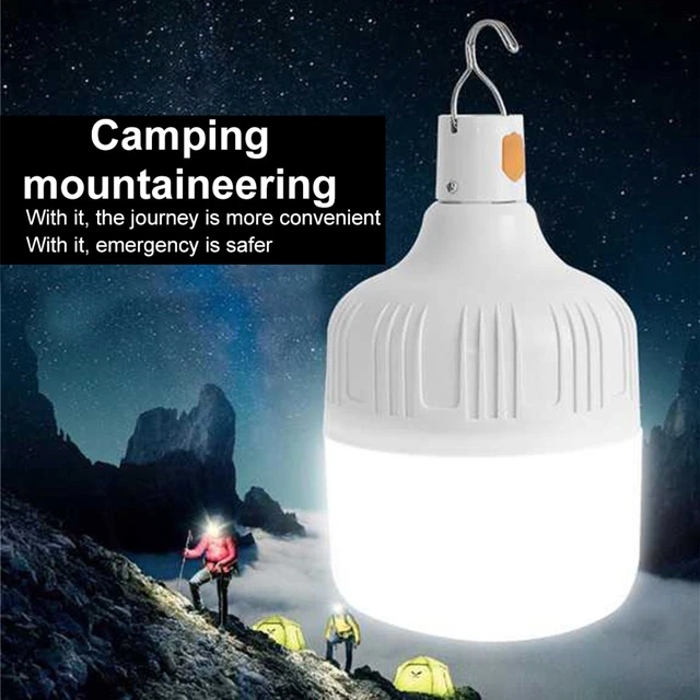 Acheter Ampoule LED rechargeable par USB 80W, pour camping en plein air,  pêche nocturne, éclairage de secours