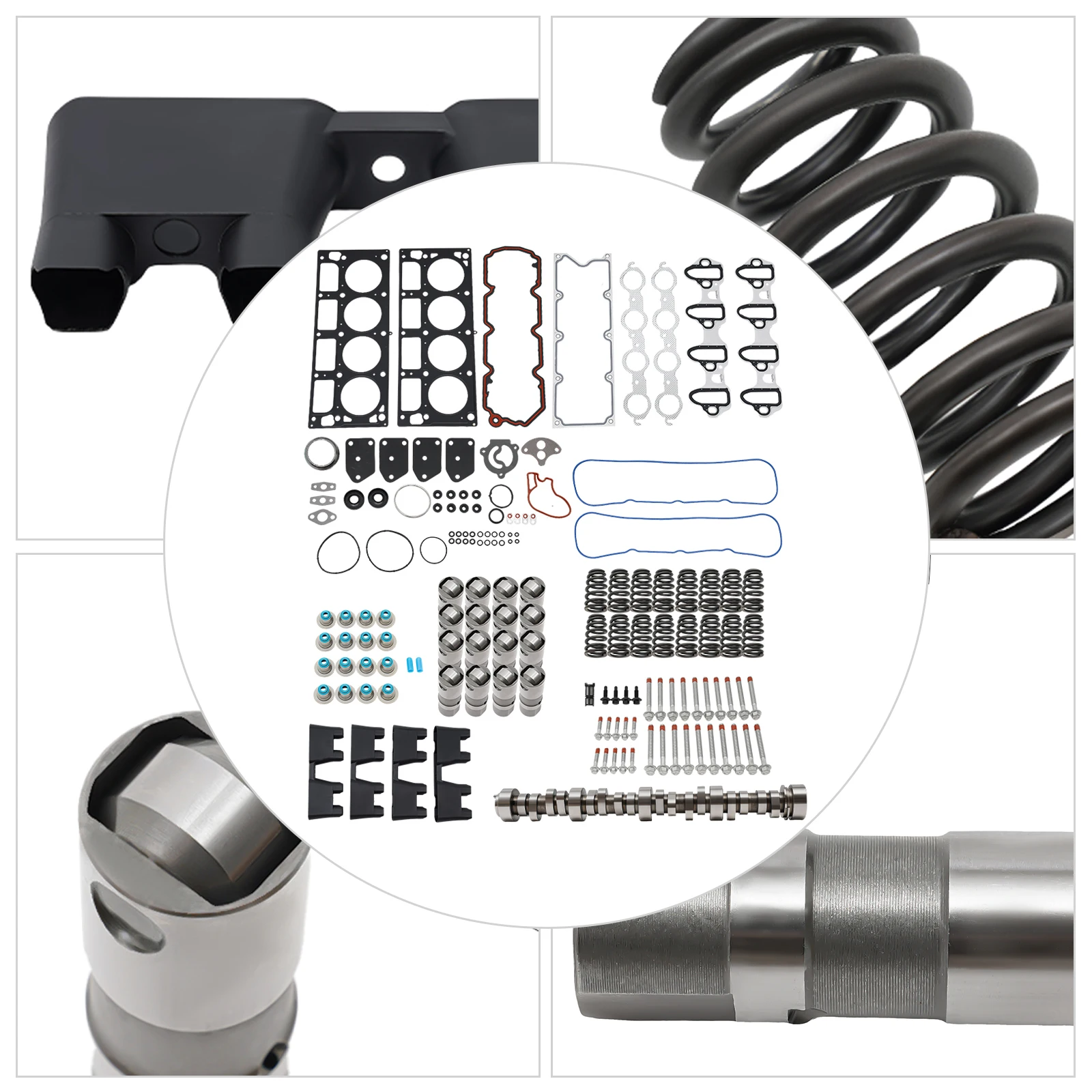 

Комплект подъемников для кулачков Stage 2, Комплект прокладок для головы для Chevrolet GMC LS 5,3, 5,7, 585 дюйма/04-14 Cadillac/Buick 4,8 & 5,3 OHV