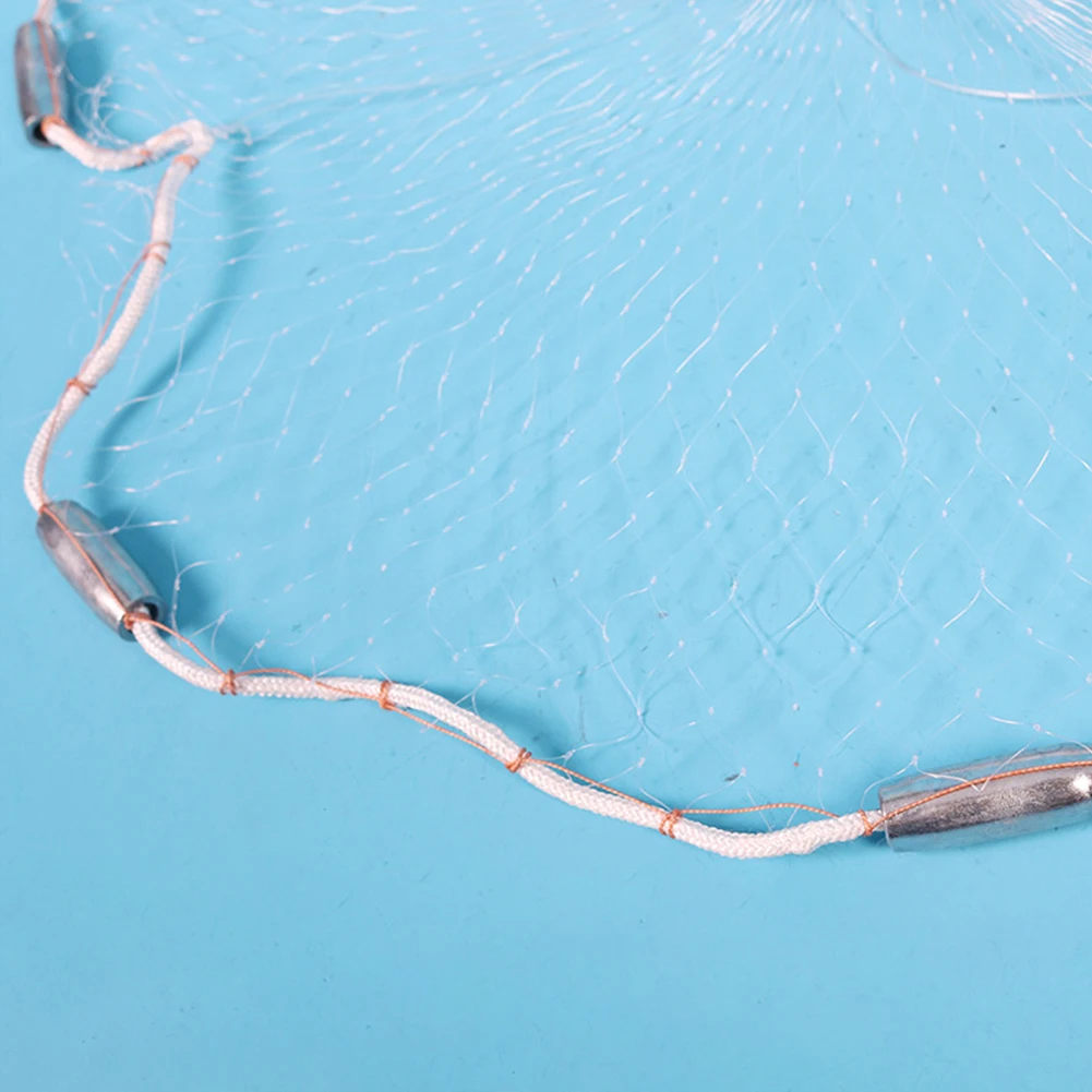 Fishing Cast Net Portable Fish Net Universal Fishing Throw Catch Net Easy Casting Fishing Mesh Net for Freshwater Saltwater