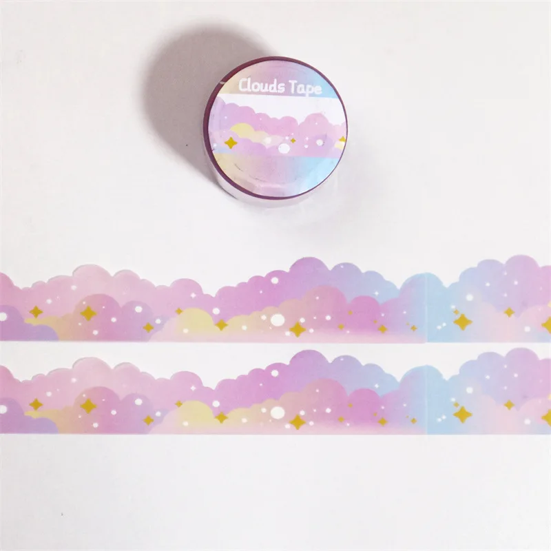 Dream Whale Washi Tape, Cute Purple Washi Tape, Kawaii Stationery Tape,  Pastel Washi Tape 