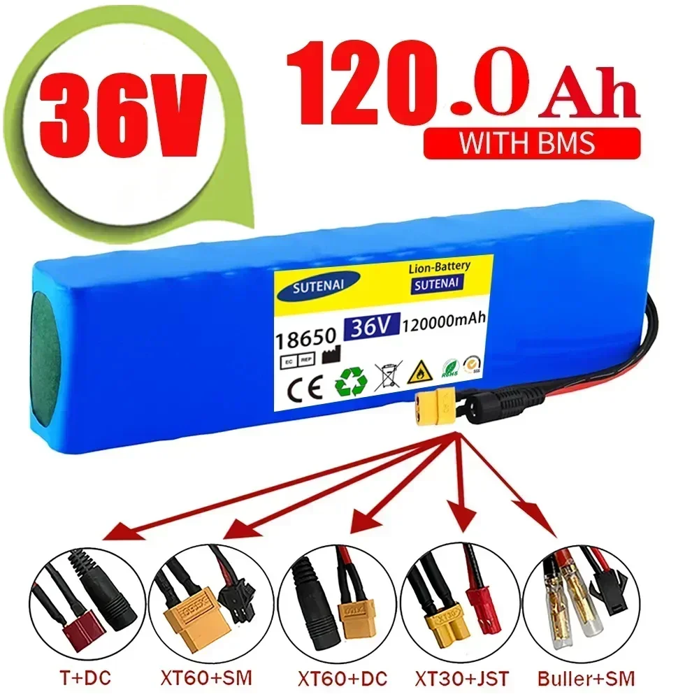 

10S3P 36V 120Ah Battery ebike Battery Pack 18650 Li-ion Batteries 1000W For High Power Electric Scooter Motorcycle Scooter