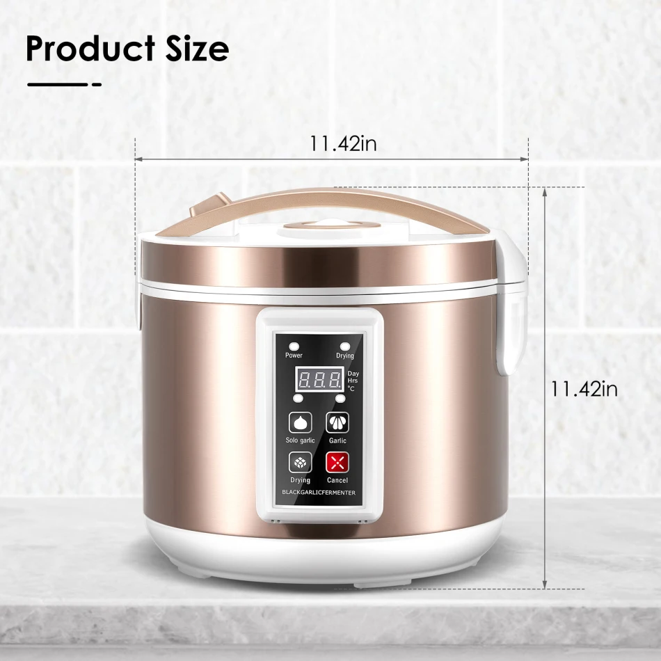 5L Black Garlic Fermenter Fully Automatic Intelligent Control Garlics Maker Multiple Clove Garlic Pot 6