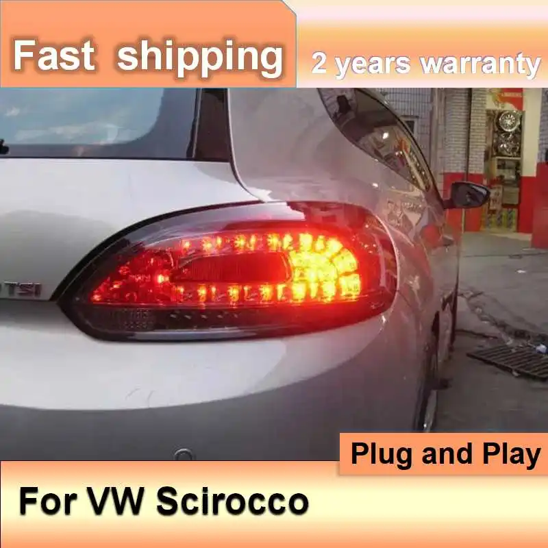 Accessori Auto Per Vw Scirocco Luci Posteriori 2008-2015 Luci Posteriori Scirocco Drl Freno A Nebbia Indicatori Di Direzione Retromarcia
