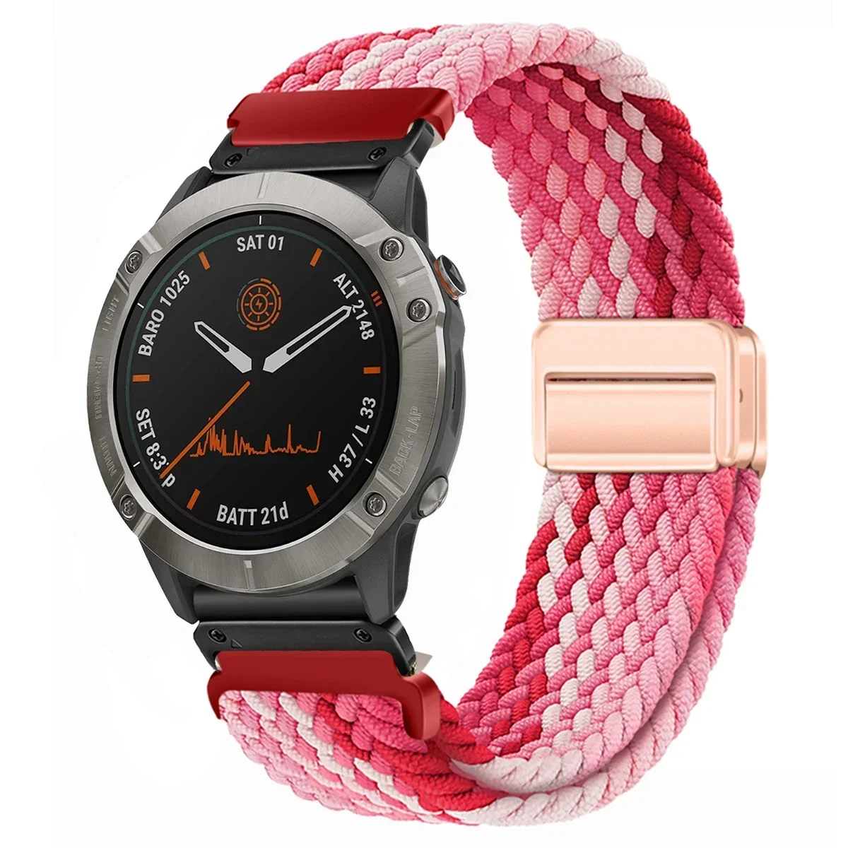 Enhanced Nylon QuickFit Smartwatch Strap - Universal 22/26mm Wristband