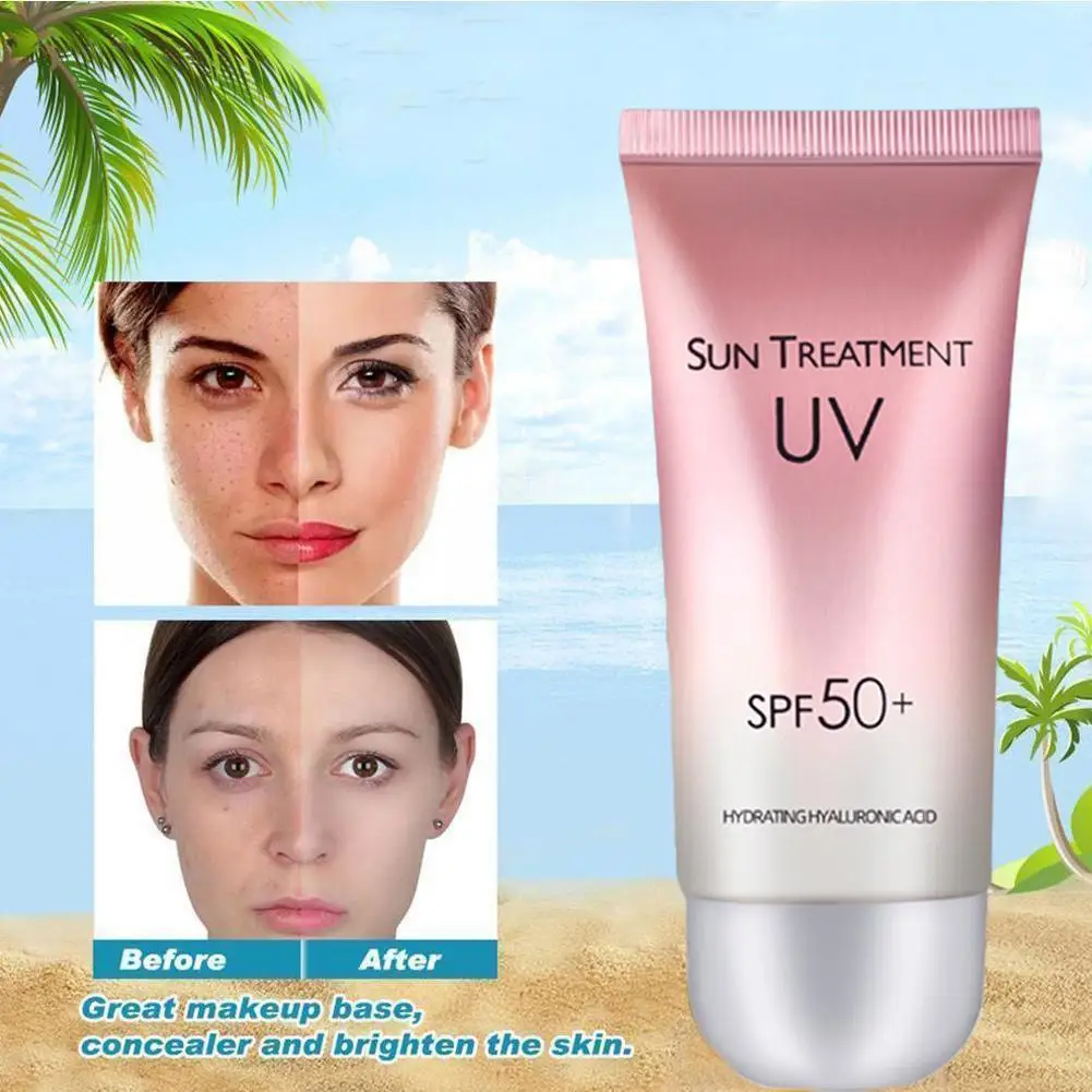 Whitening Sunscreen SPF50+ UV Protection Sun Screen Lsolation Moisturizing Brightening Face Body Arms Thighs Sunblock Skin Care