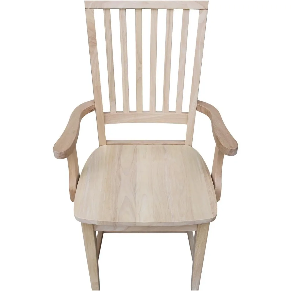 Dining chair with armrests living room dining room