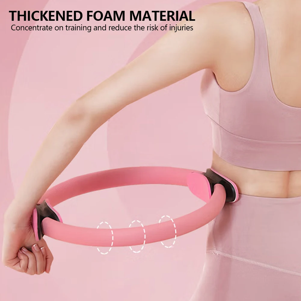 1Pc Yoga Fitness Pilates Ring Yoga Ring Open Back Ring Magic Circles Pelvic Floor Muscle Training Yoga Supplies Pilates Circles