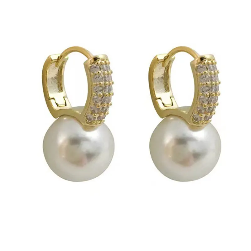 Pearl Earrings South Korea Fashion Pearl Drop Earrings Birthday Party Gift Woman Jewelry Stud Earrings