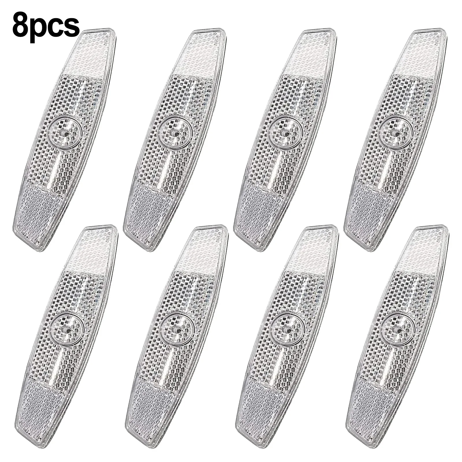 2023 New Cycling Accessories Spoke Reflectors Bicycle 8 Piece Bicycle Cat Eye Plastic Rear Reflector Reflectors Set