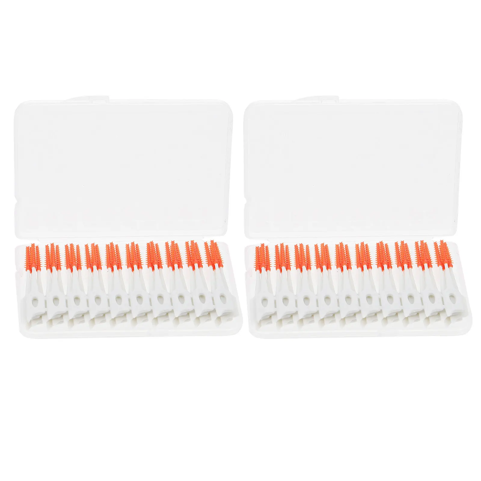 80Pcs 치간 청소 브러쉬 치아 사이의 치아 청소를 위한 구강 관리 액세서리 휴대용 경량 홈 오피스