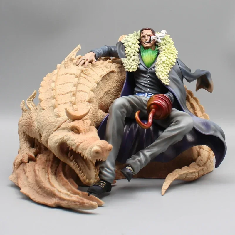 

17cm One Piece Figure Sir Crocodile Anime Figures King Of The Desert Model Pvc Statue Figurine Model Doll Collection Toys Gift