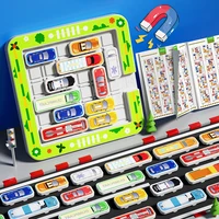 Children Move Car Magnetic Maze Slide Puzzle Game Montessori Logical Thinking Challenge Intelligence Clearance Educational Toys 1