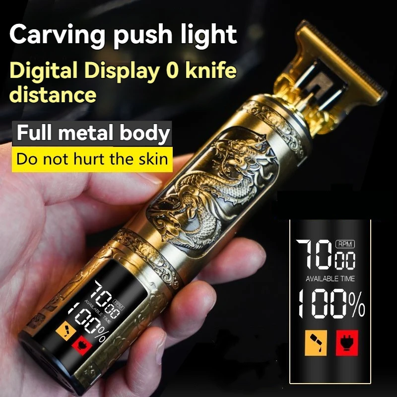 Professional 3-speed adjustment scissors beard trimmer with LED display USB alloy knife head lithium battery accessories BEST SELLERS Professional 3-speed adjustment scissors beard trimmer with LED display USB alloy knife head lithium battery accessories BEST SELLERS