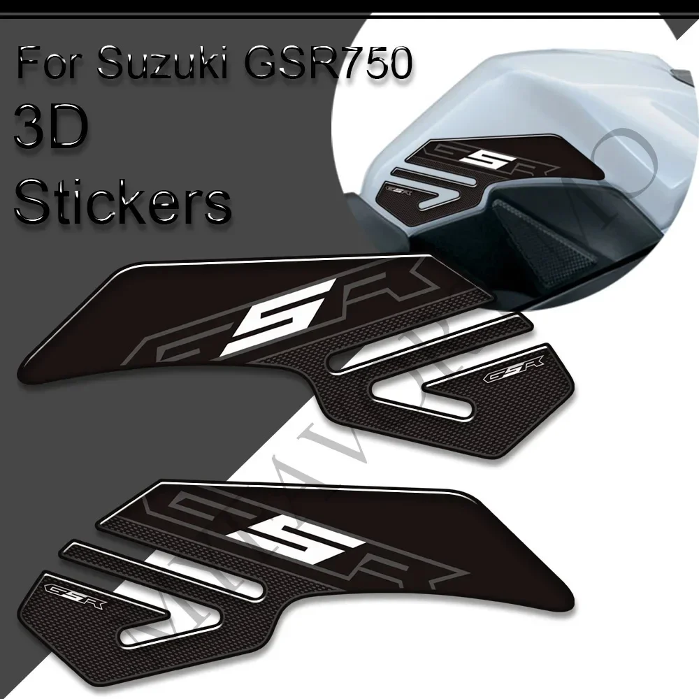 Motorcycle Stickers Fuel Oil Tank Pad Side Grips Protection For Suzuki GSR 600 750 GSR600 GSR750