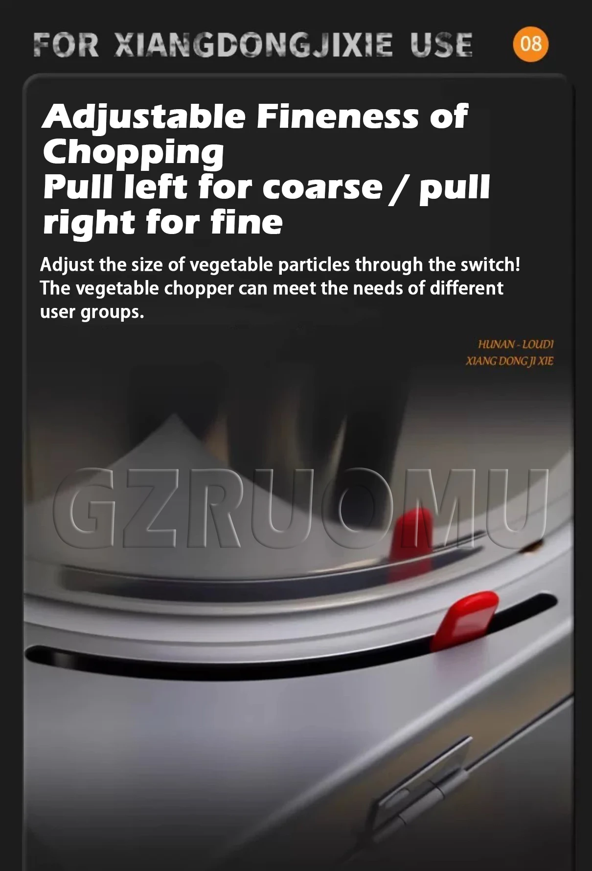 Stainless Steel Electric Food Processor 220V Vegetable Chopping Machine Chili Me