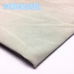 Vibrant Multi - Color Genuine Suede Leather Material for Crafting and DIY Projects (Milk)