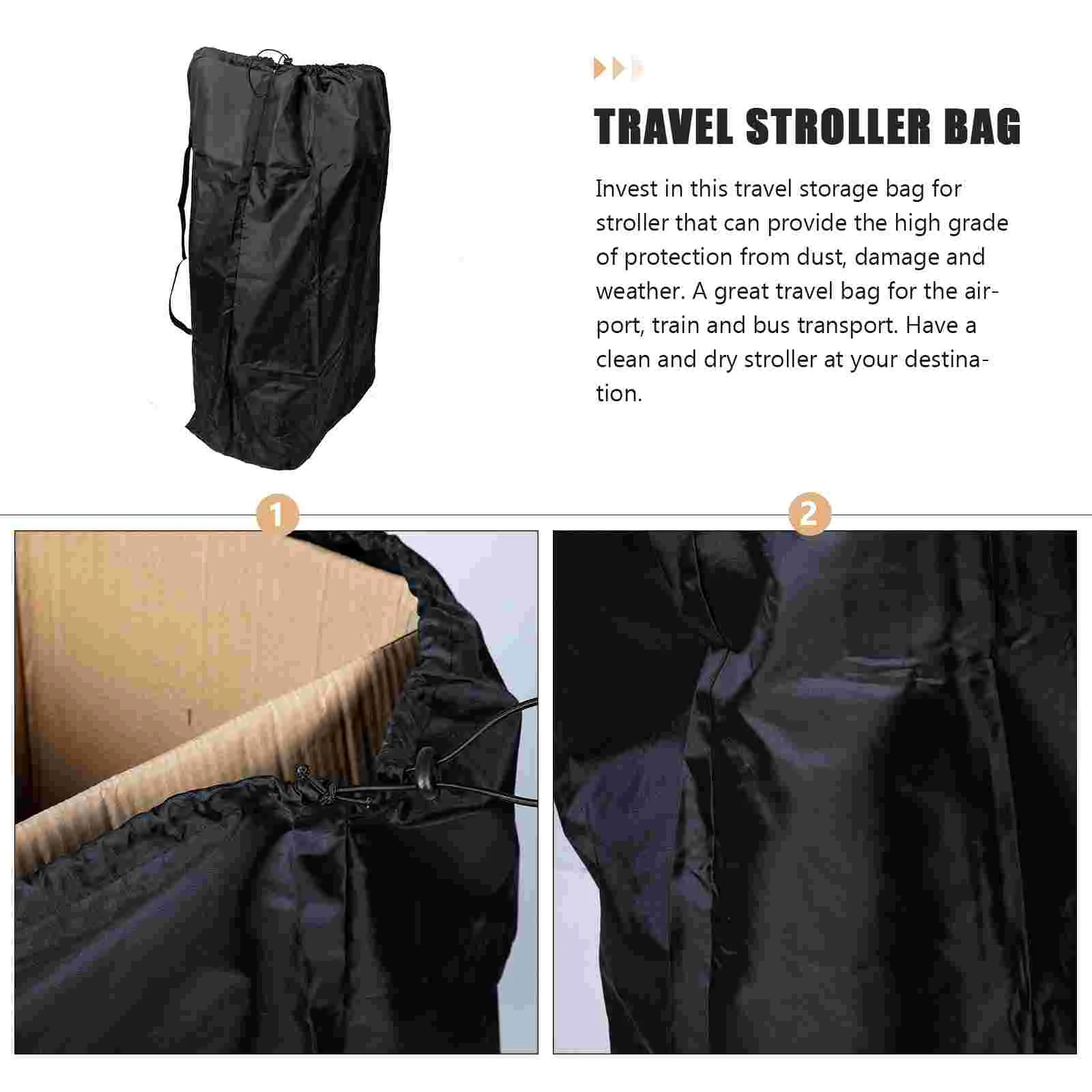 Stroller Organizer Bags Large Practical Smooth Stroller Travel Bag Stroller Cover For Travel Check Bag For Airplane