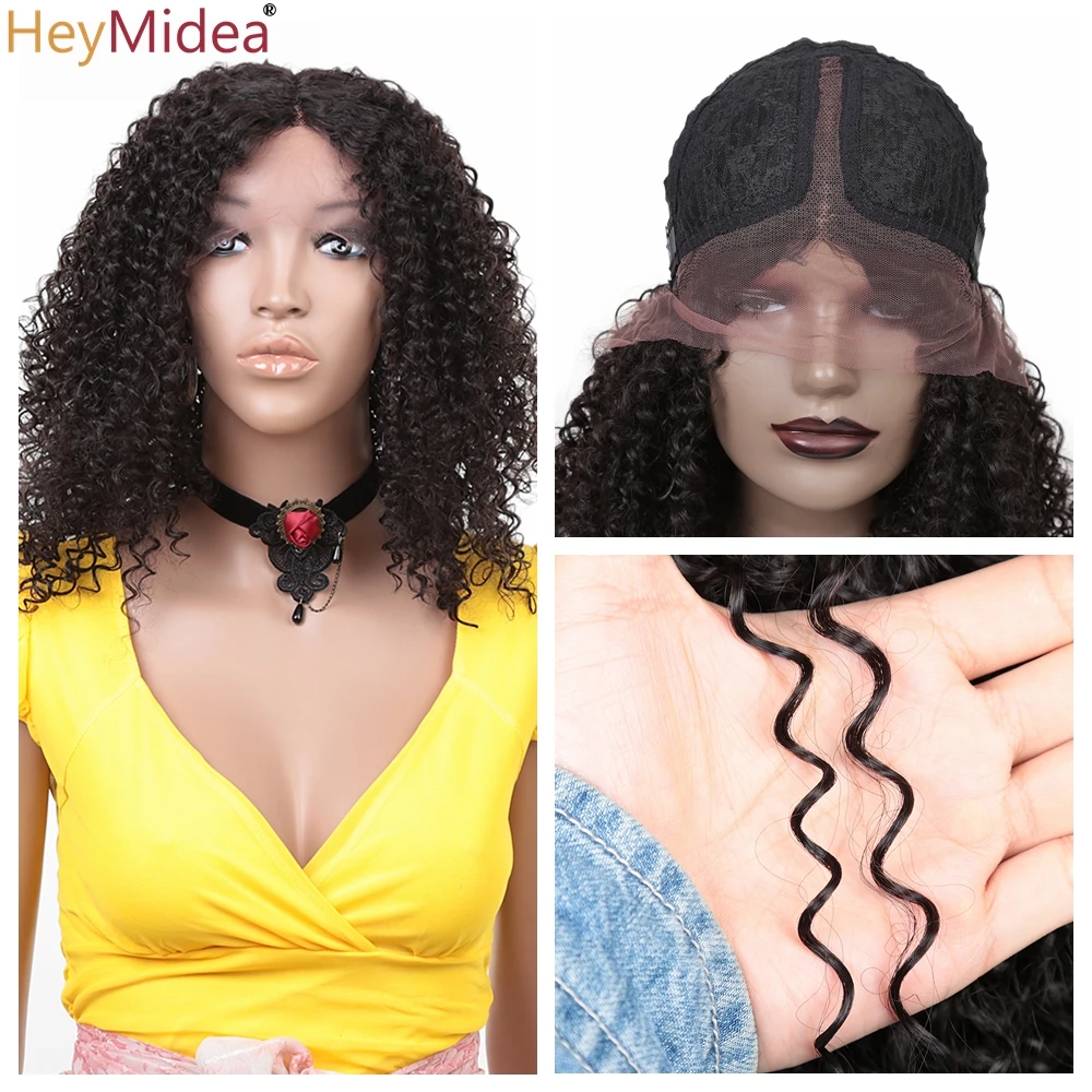 Short Afro Kinky Curly Wig For Black Women Cosplay Daily Life 16inch Synthetic Natural Wigs African Ombre HighTemperature