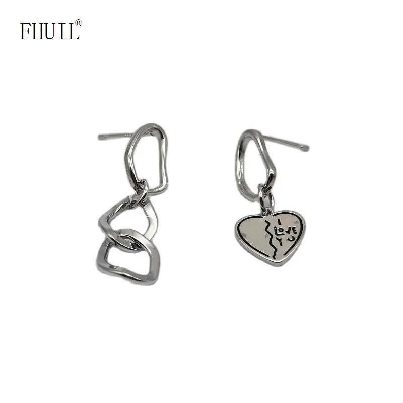 

FHUIL Hanging Earrings for Women 2023 Trending Pendientes S925 Silver Needle Piercing Ins Wild Simple Fashion Jewelry Gift