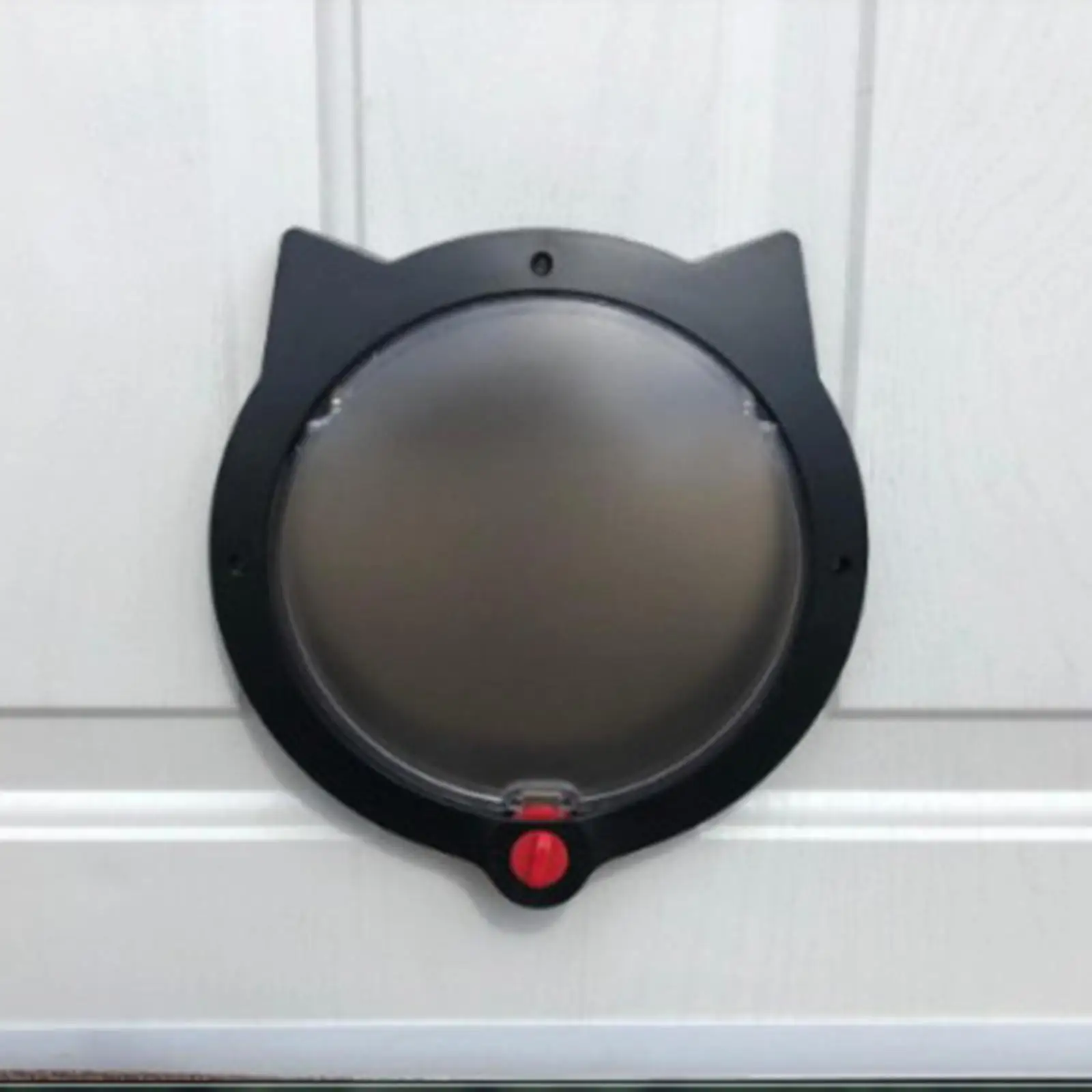 Cat Door with 4 Way Locking Cat Flap for Interior Doors & Exterior Doors Wall/Hidden Litter Box Pet Lockable Safe Flap