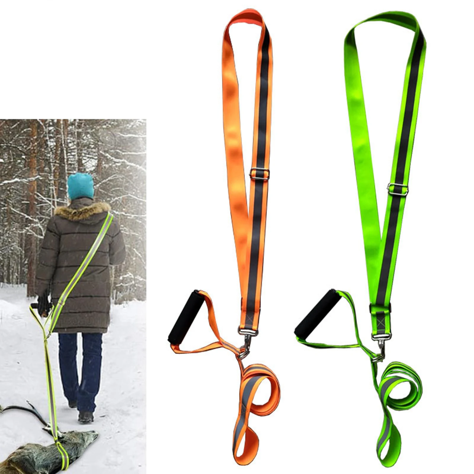 thumbnail image 2 of KTZCTPCA Deer Drag Harness & Rope Set - Reflective Hunting Gear For Large Game 150kg Capacity 2 of 14