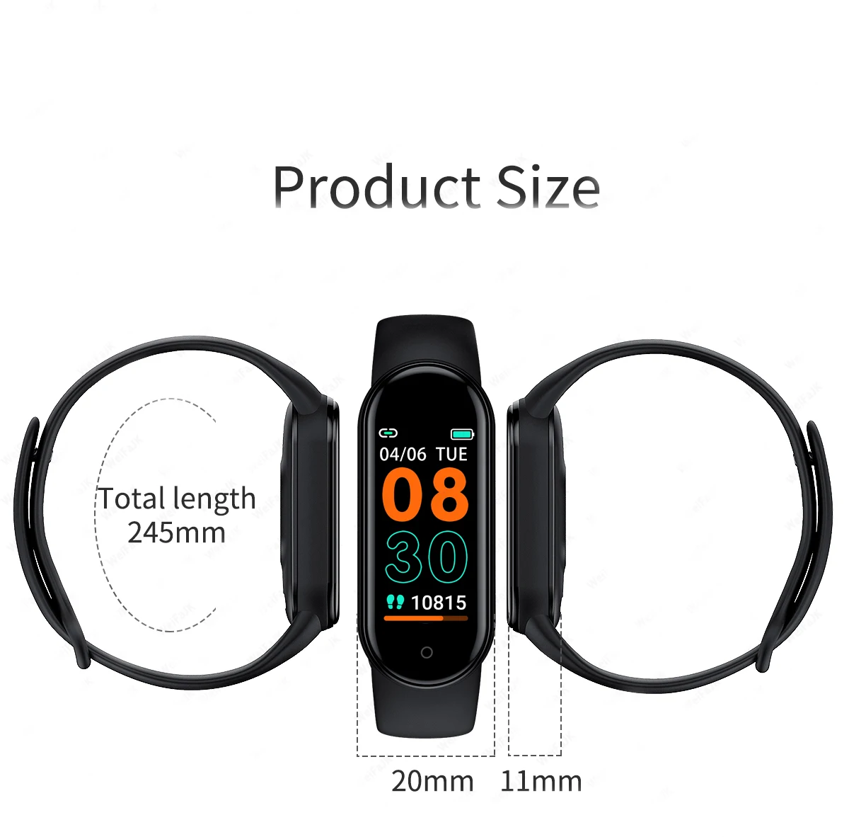 10Pcs M6 Smart Band Men Sport Watch Health Heart Rate Fitness Tracker Pedometer Women Wristband Bracelet for ios Xiaomi Android