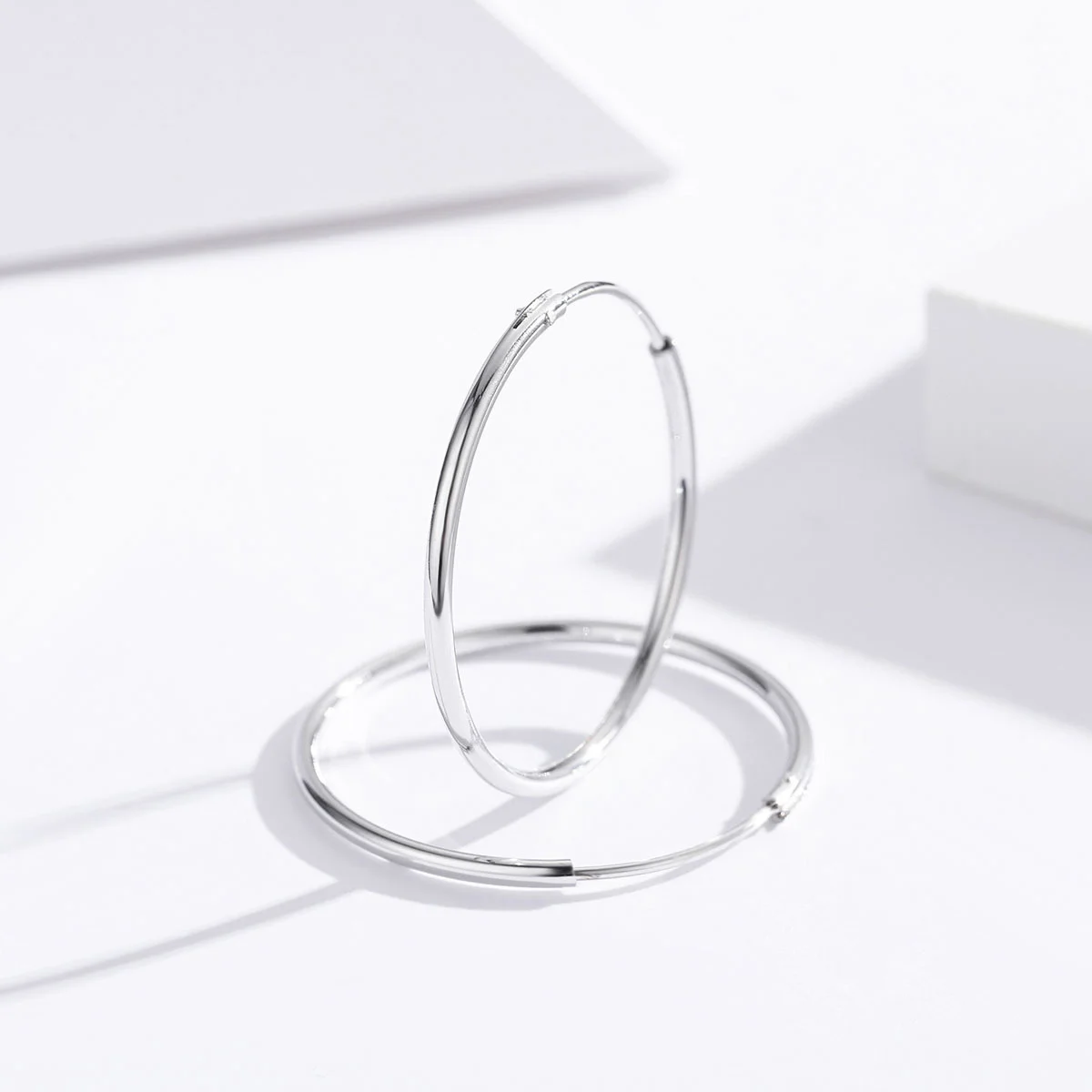 Hoop Earrings Silver Earrings Silver Hoop Earrings Womens Earrings 7mm-25mm Real 925 Sterling Silver Round Circles Small Endless Hoop Earrings Women Girls Piercing Body Jewelry Gift
