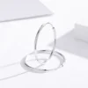 7mm-25mm Real 925 Sterling Silver Round Circles Small Endless Hoop Earrings For Women Girls Piercing Body Jewelry Gift 1