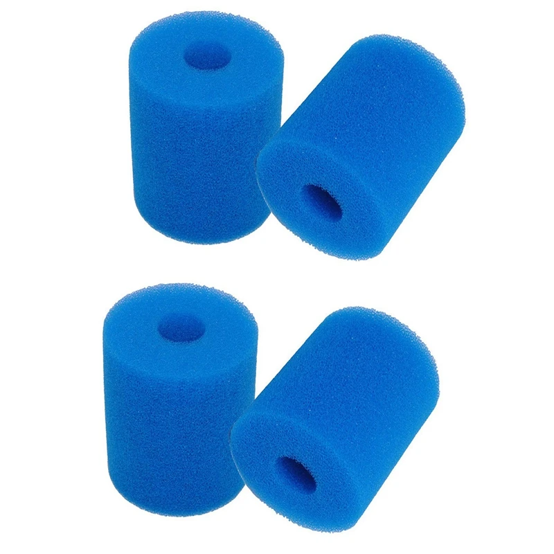 

4 Pack Filter Sponge For Intex Type H, Reusable Washable Hot Tub Cleaner Tool, Sponge Filter Cartridge Foam Retail