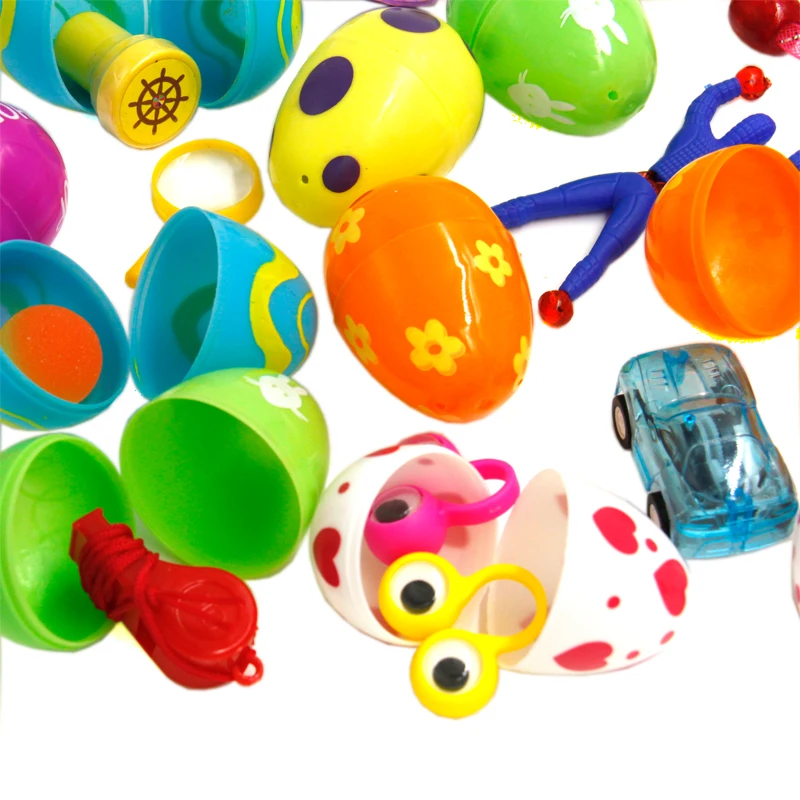 Toys Filled Easter Eggs Surprise Eggs Measure 2 Inches Great for Easter Hunt Party Favors Supplies Pinata Gifts 12