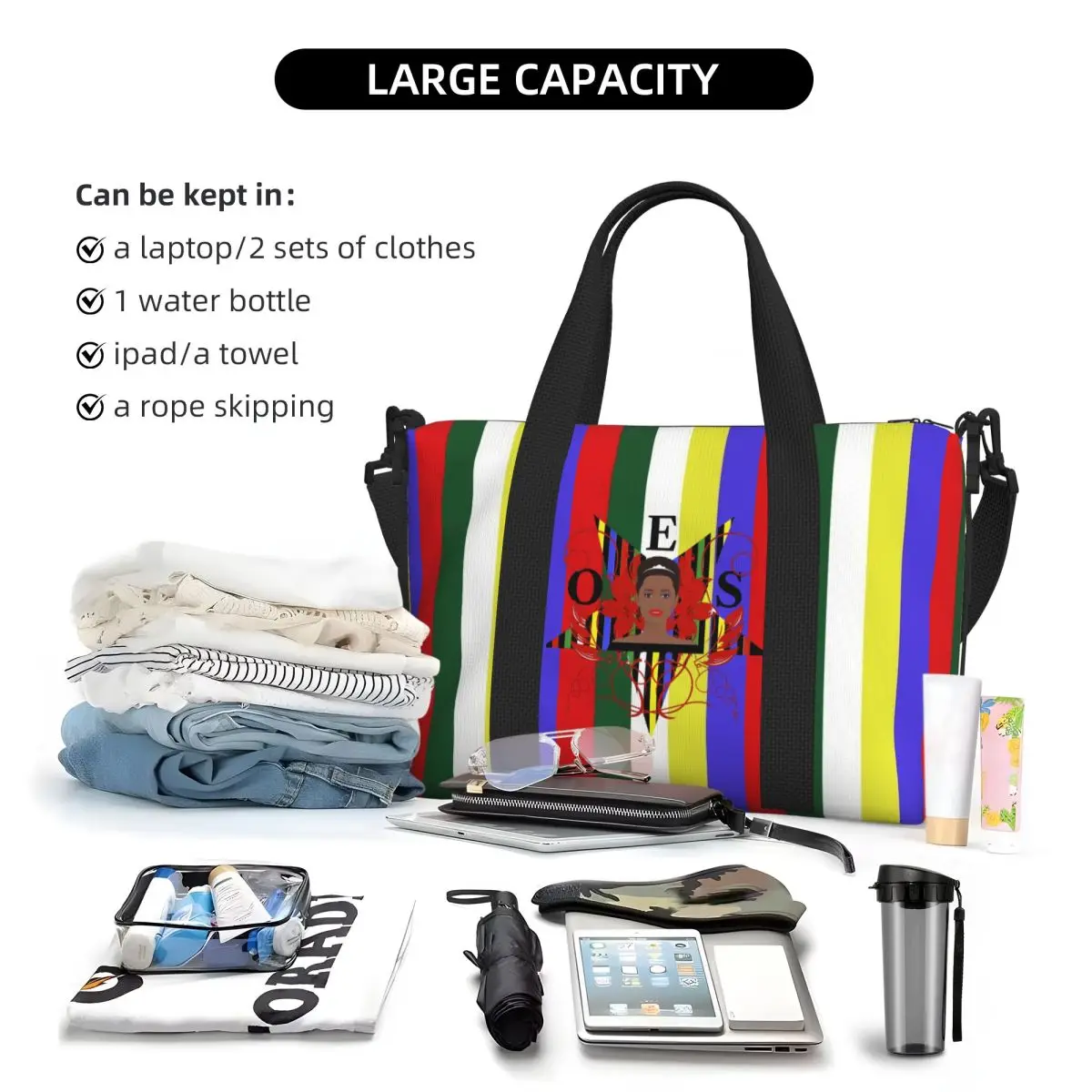 Order Of The Eastern Star Tote Bag for Women Large Capacity Freemasonry Beach Gym Travel Bags