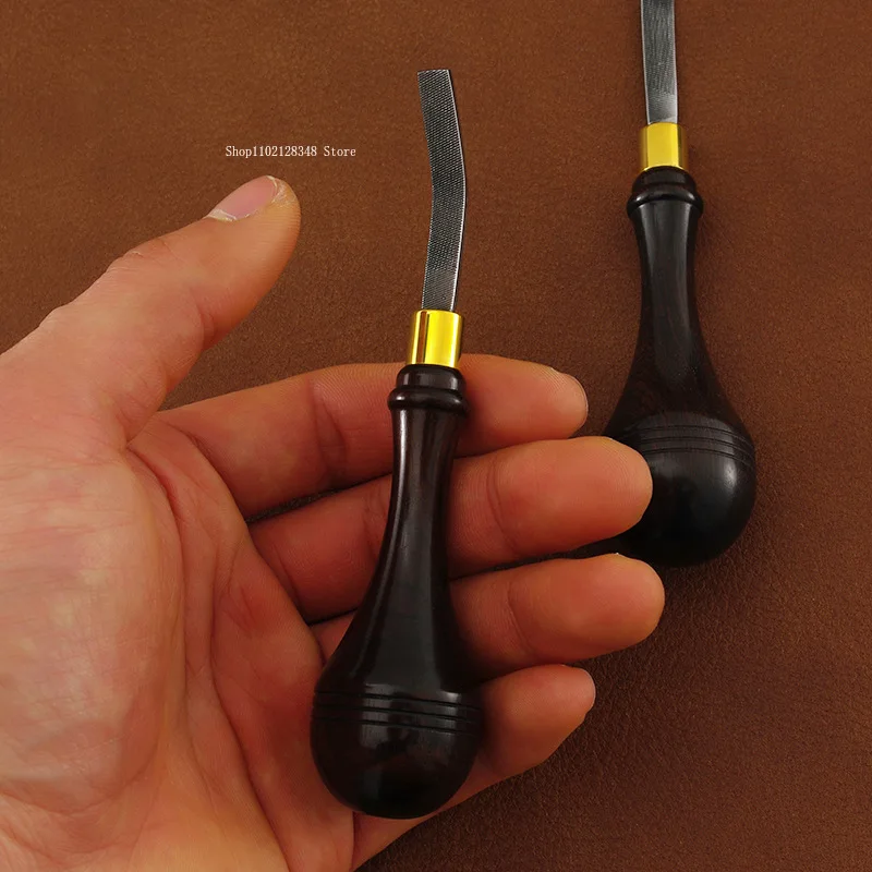 Leather Tool Roughing File Steel Cutter Head Wood Handle DIY Belt Surface Grinding Rough Treatment/easy Bonding Leather Tool leather tool