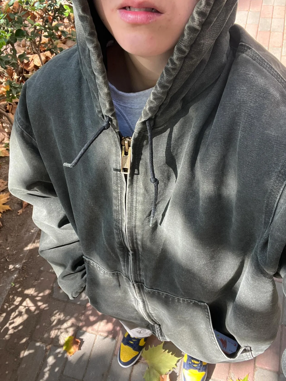 American Detroit Sle Men's Hoodie Jaet Waed Vintage Loose Fit Windproof Autumn Winter Outerwear Simple Casual Coat