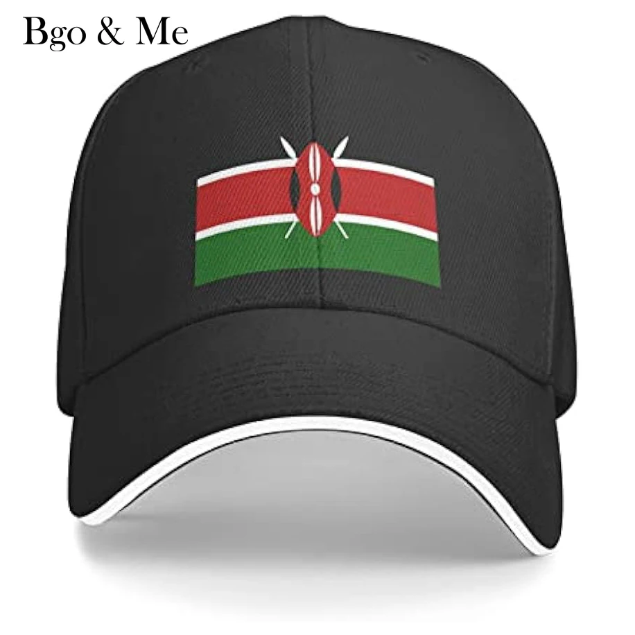 

Flag of Kenya Unisex Baseball Cap Fits Men Women Adjustable Dad Hat Sandwich Bill Cap