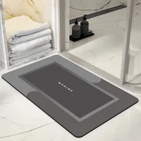 Kitchen Living Room Super Absorbent Floor Mat For Bathroom Decor Non Slip Fast Drying Soft Carpet Shower Tub Outdoor Doormat