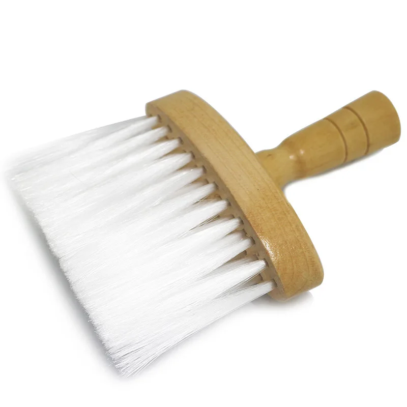 

Sdatter 1Pcs New Stylist Salon Care Neck Duster Clean Broken Hair Brush Barbers Tools Pro Wooden Handle Hair Cutting Hairdressin