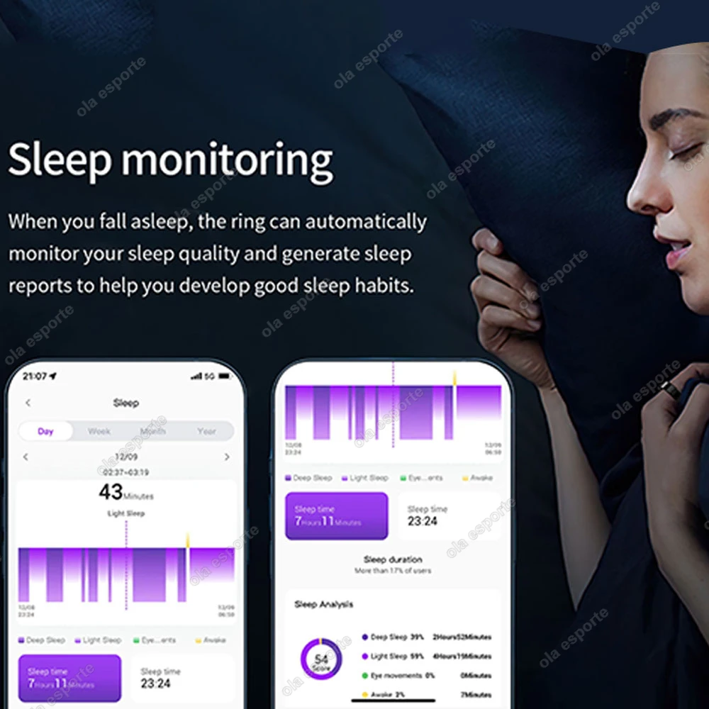 2025 New SR08 Smart Ring LED Display Screen Heart Rate Gesture Sweep Video Sleep Monitor 5ATM Waterproof Fitness Tracker Rings