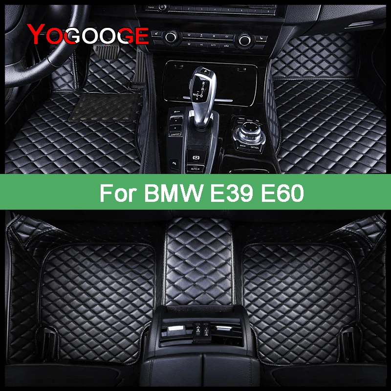 YOGOOGE Car Floor Mats For BMW E39 E60 1995 2010 Years Foot Coche