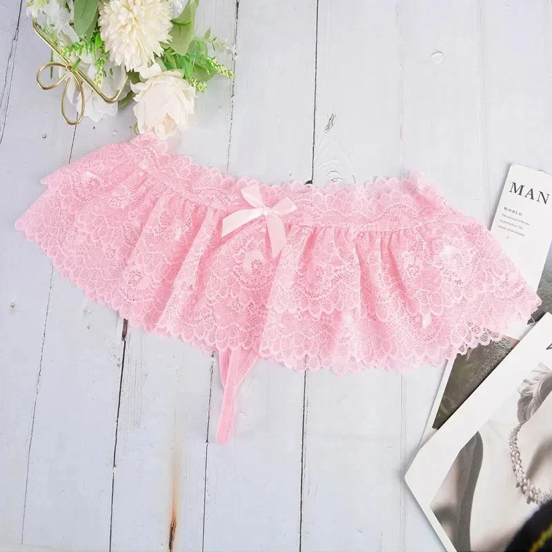 New Womens Sexy Cosplay Vintage Pleated Skirt Ultra Short Skirt Cute Nightwear Lace Thongs Panties Lingerie Briefs Mini Skirt