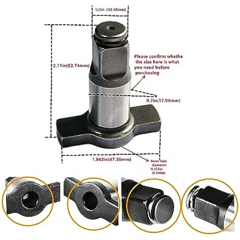 N866410 Impact Wrench Anvil Kit For Dewalt DCF 899 20V 1/2 Impact Detent Pin Anvil Assembly Impact Wrench 2Pcs Easy Install 6