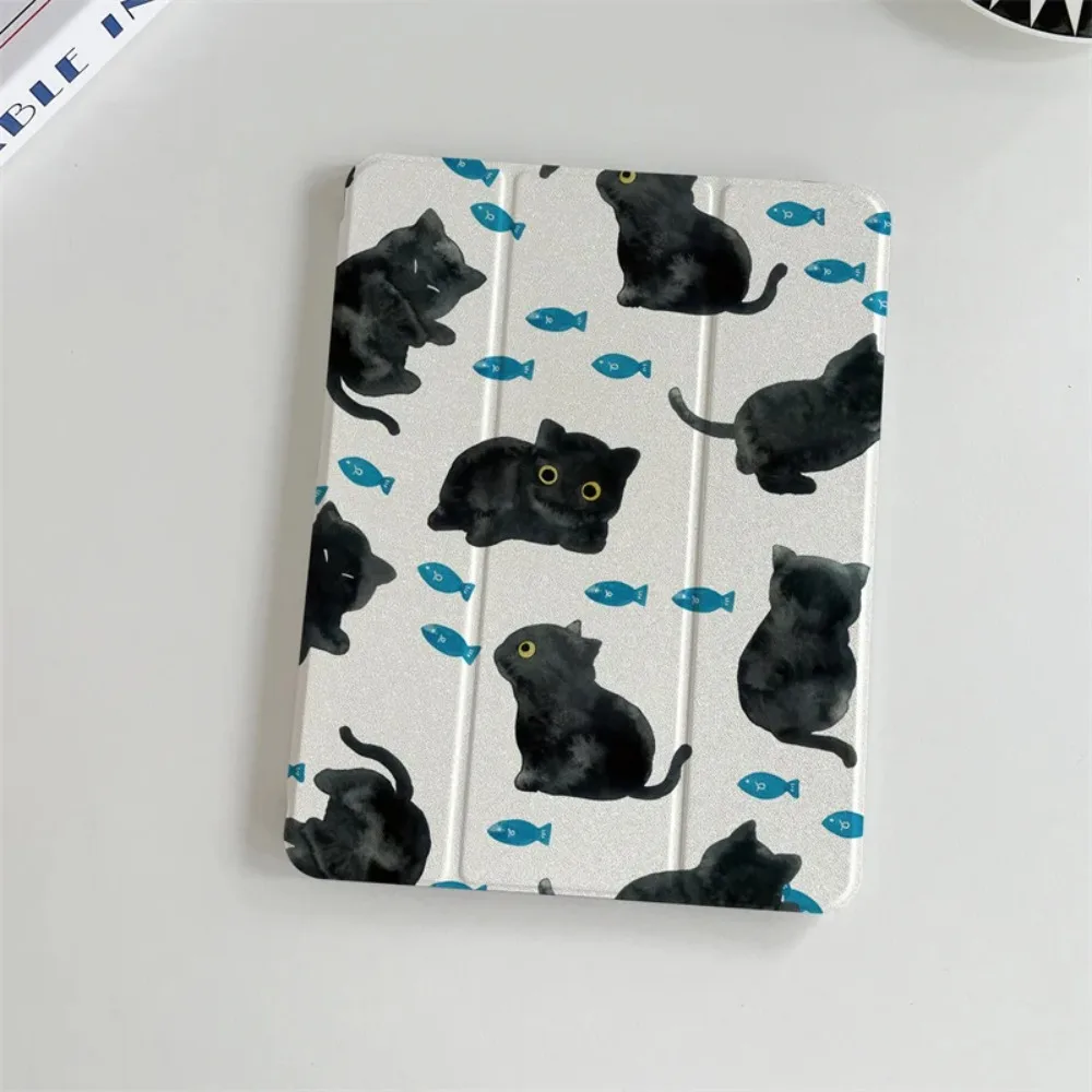 Adorable Cat Pen Holder Tablet Case