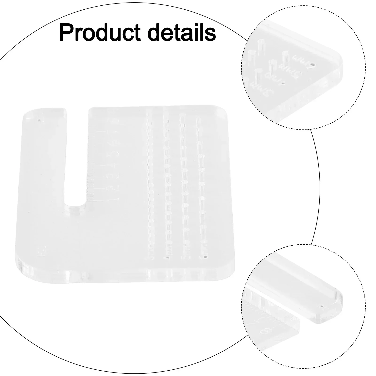 2pcs Transparent Acrylic Punching Aid Plate Versatile Cutting Tool Leather Stitching Leathercraft Tool Sewing Accessories