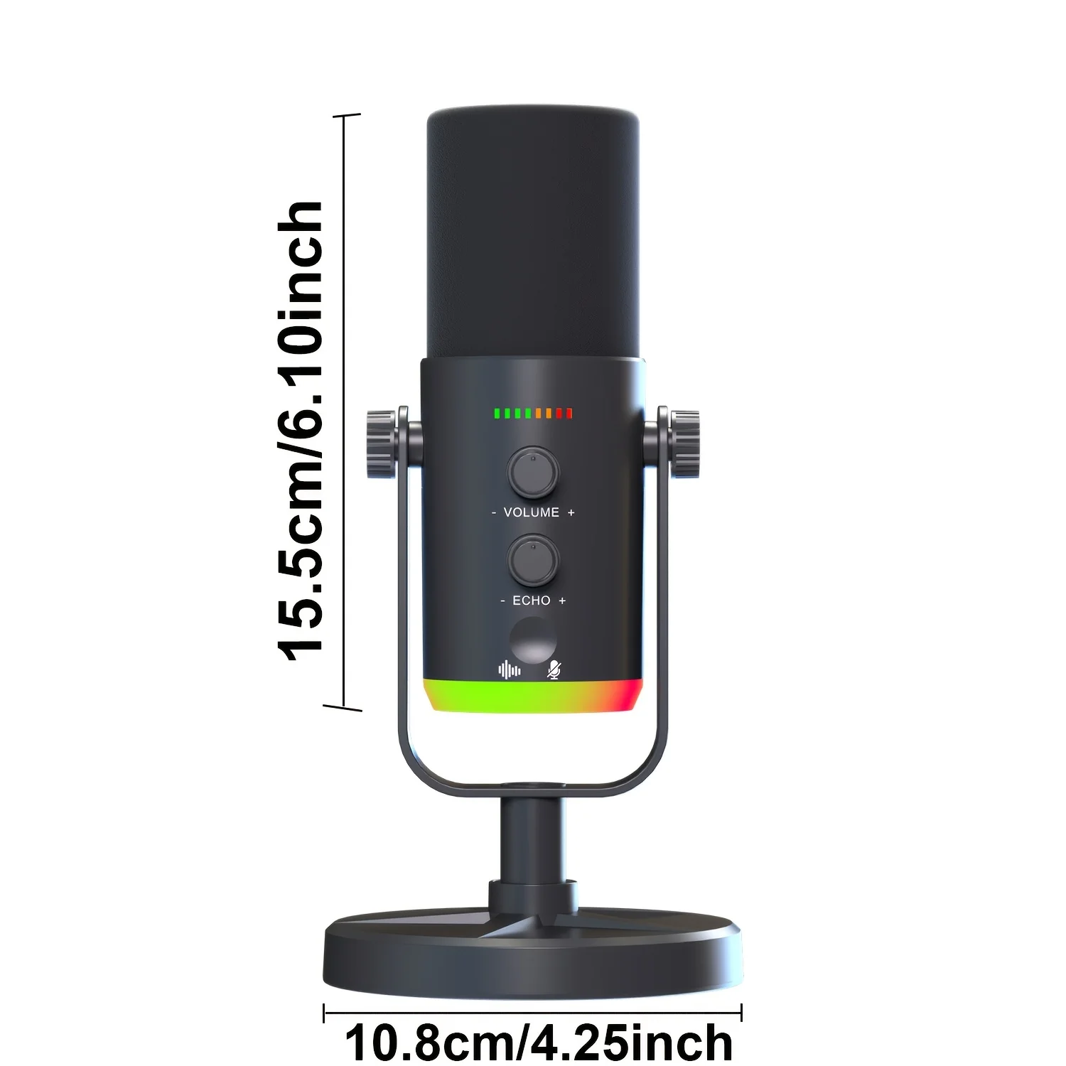 USB/XLR 게이밍 마이크, 팟캐스팅 스트리밍용 다이나믹 PC 마이크, 데스크탑 스탠드가 포함된 컴퓨터 RGB 마이크 키트, 녹음용