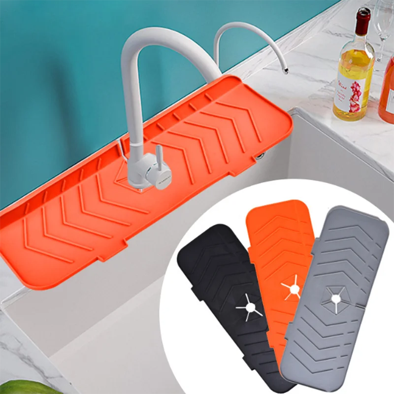 Kitchen Faucet Splash Guard Countertop Protector Faucet Suction Pad