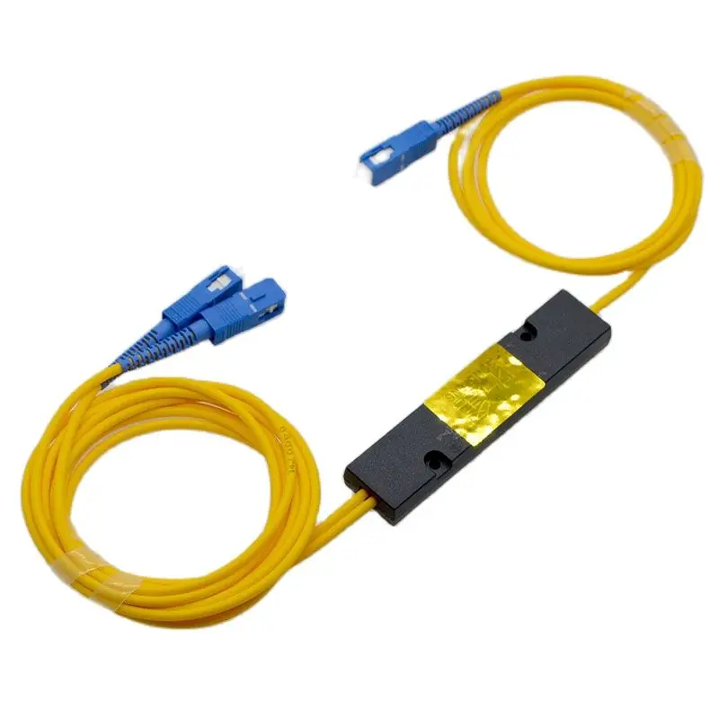 GONGFENG 10PCS New Optical Fiber Splitter 1:2 Taper type SC/UPC 50:50 Optical Splitter Telecom Wholesale Free shipping