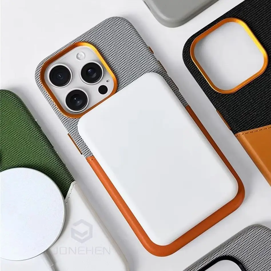 Leather Magnetic Card Holder with Magsafe - Wireless Charging Compatible