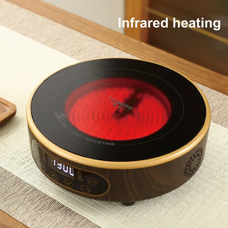 220V Electric Tea Stove Hot Plate Heater 7 Gear Heating Furnace Smart Tea Maker Water Boiler 1300W electric tea stove